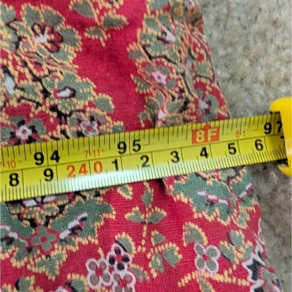 Pottery Barn King Duvet Cover Greta Bhotah Red Paisley Cotton Linen Blend Boho